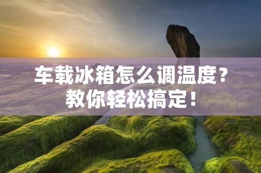 车载冰箱怎么调温度？教你轻松搞定！