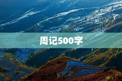 周记500字：我的日常