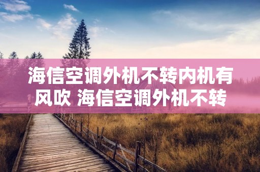 海信空调外机不转内机有风吹 海信空调外机不转内机有风吹不制冷