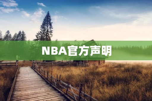 NBA官方声明：坚决反对任何形式的歧视