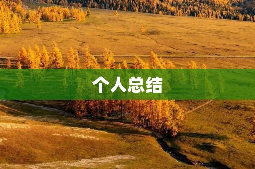 个人总结:如何写一篇优秀的总结