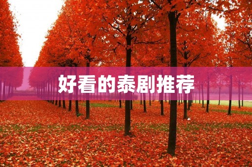 好看的泰剧推荐:《爱的迫降》