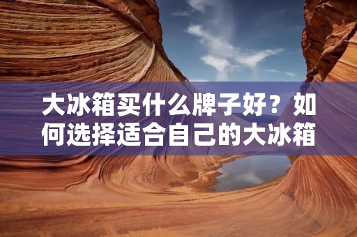 大冰箱买什么牌子好？如何选择适合自己的大冰箱？