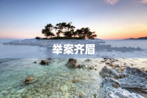 举案齐眉：一种文化传承的方式