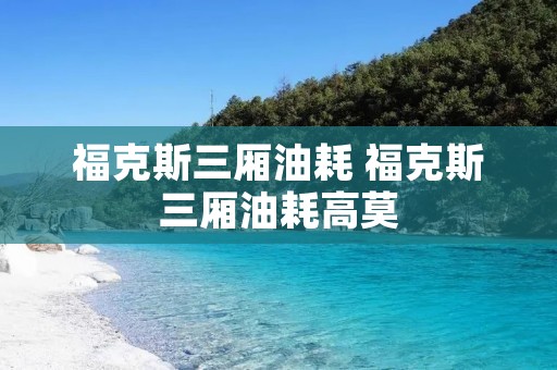 福克斯三厢油耗 福克斯三厢油耗高莫 福克斯三厢油耗 福克斯三厢油耗高莫