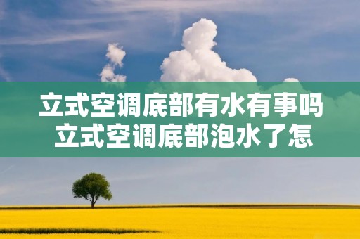 立式空调底部有水有事吗 立式空调底部泡水了怎么办