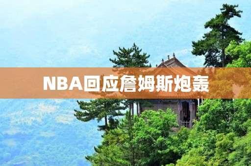 NBA回应詹姆斯炮轰：坚定支持裁判员公正执法