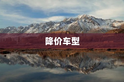 降价车型：汽车市场的新变革