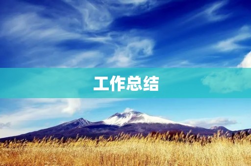工作总结:回顾过去,展望未来