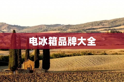 电冰箱品牌大全：让你轻松选择适合自己的品牌
