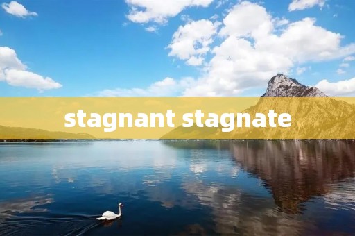 stagnant stagnate