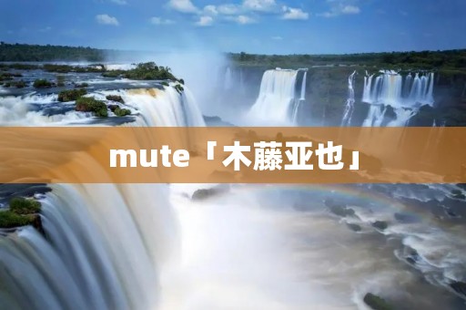 mute「木藤亚也」