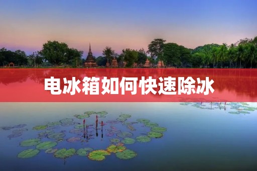 电冰箱如何快速除冰 电冰箱如何快速除冰