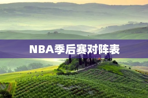 NBA季后赛对阵表:16支球队的激烈争夺 NBA季后赛对阵表:16支球队的激烈争夺