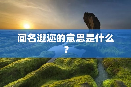 闻名遐迩的意思是什么?