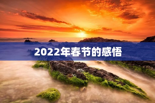 2022年春节的感悟