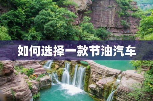 如何选择一款节油汽车 如何选择一款节油汽车