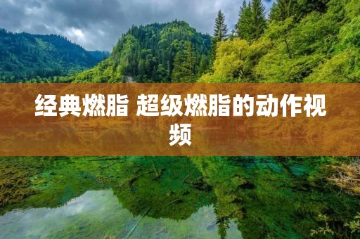 经典燃脂 超级燃脂的动作视频
