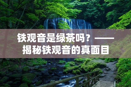 铁观音是绿茶吗?——揭秘铁观音的真面目