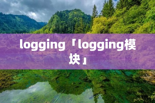 logging「logging模块」 logging「logging模块」