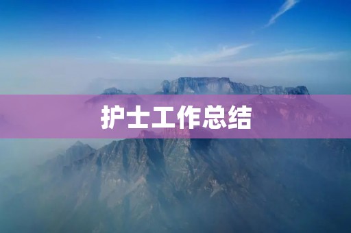 护士工作总结:职业使命与责任