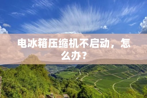 电冰箱压缩机不启动，怎么办？