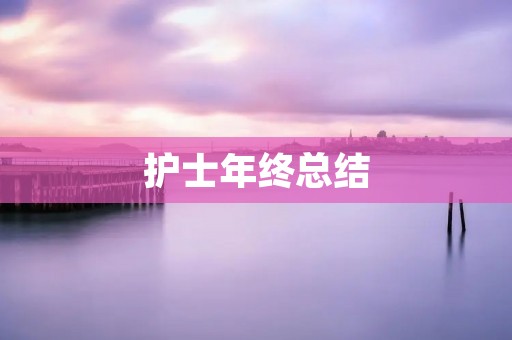 护士年终总结：回顾与展望