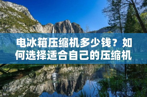 电冰箱压缩机多少钱？如何选择适合自己的压缩机？