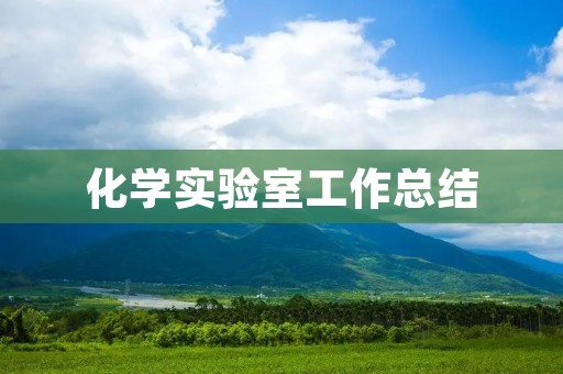 化学实验室工作总结