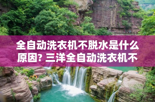全自动洗衣机不脱水是什么原因? 三洋全自动洗衣机不脱水是什么原因