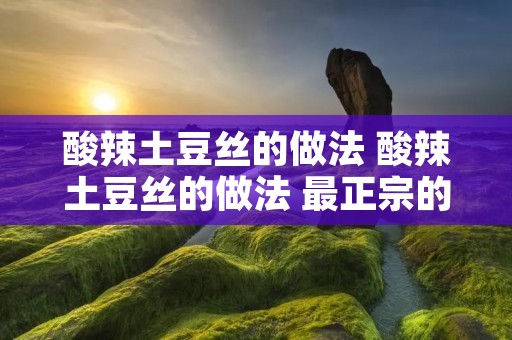 酸辣土豆丝的做法 酸辣土豆丝的做法 最正宗的做法