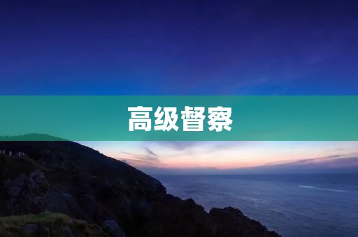 高级督察：维护社会稳定的重要力量