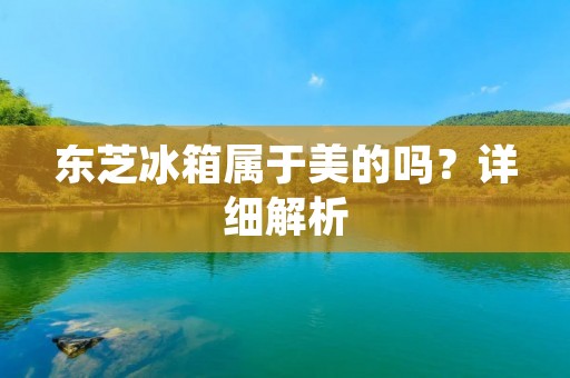 东芝冰箱属于美的吗？详细解析