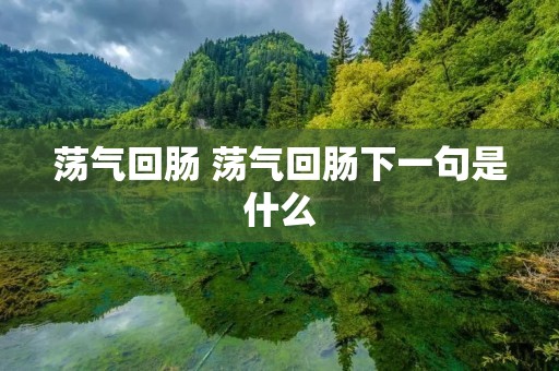 荡气回肠 荡气回肠下一句是什么