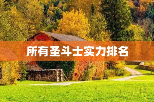 所有圣斗士实力排名:最强的圣斗士是谁?