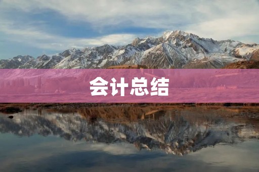 会计总结:掌握财务数据,实现企业高效运营