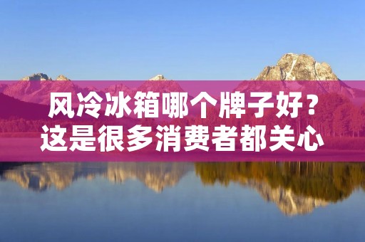 风冷冰箱哪个牌子好?这是很多消费者都关心的问题。随着人们生活水平的提高,对于家电的要求也越来越高。冰箱作为生活中不可或缺的家电之一,其功能和性能也越来越多样化。风冷冰箱作为目前市场上比较流行的一种冰箱类型,其制冷速度快、冷藏效果好等优点备受消费者青睐。那么,风冷冰箱哪个牌子好呢? 风冷冰箱哪个牌子好?这是很多消费者都关心的问题。随着人们生活水平的提高,对于家电的要求也越来越高。冰箱作为生活中不可或缺的家电之一,其功能和性能也越来越多样化。风冷冰箱作为目前市场上比较流行的一种冰箱类型,其制冷速度快、冷藏效果好等优点备受消费者青睐。那么,风冷冰箱哪个牌子好呢?