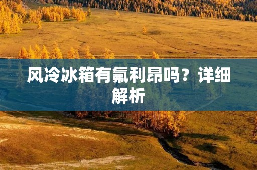 风冷冰箱有氟利昂吗?详细解析