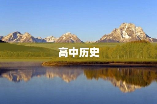 高中历史：探寻人类文明的脉络