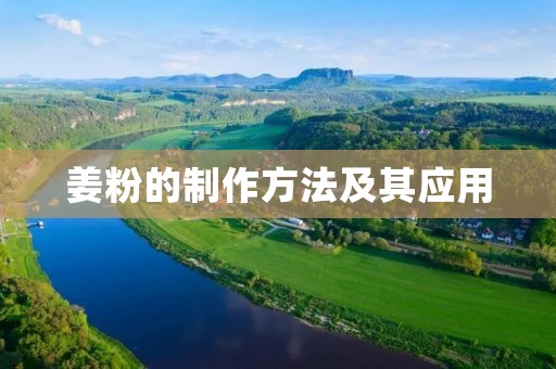 姜粉的制作方法及其应用