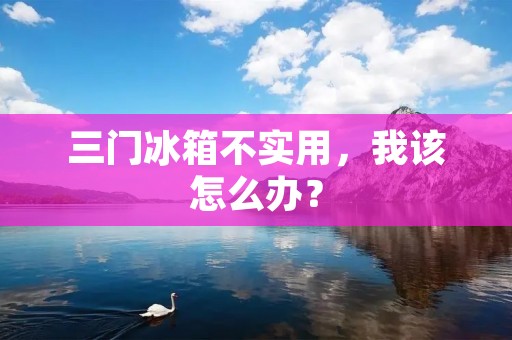 三门冰箱不实用，我该怎么办？