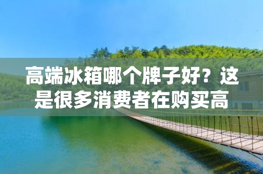 高端冰箱哪个牌子好？这是很多消费者在购买高端冰箱时会遇到的问题。随着科技的不断发展，高端冰箱的品牌也越来越多，消费者在选择时需要考虑到品牌、功能、价格等多方面因素。接下来，本篇文章将详细介绍几个高端冰箱品牌，并分析它们的优缺点。