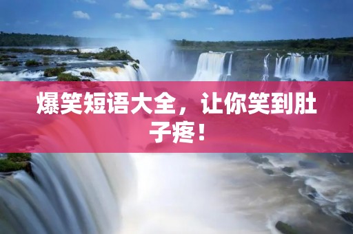 爆笑短语大全,让你笑到肚子疼! 爆笑短语大全,让你笑到肚子疼!