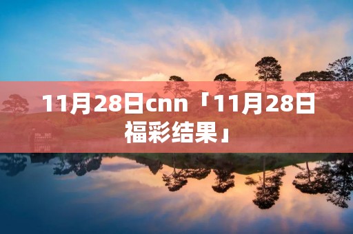 11月28日cnn「11月28日福彩结果」