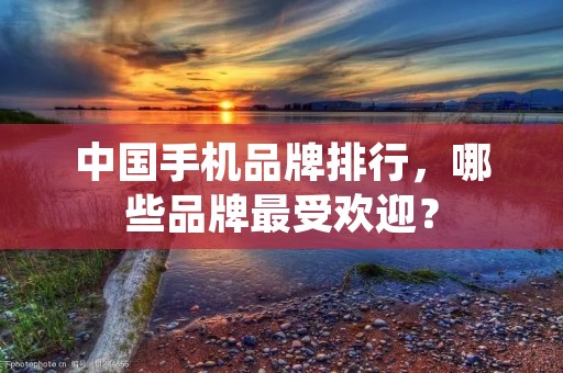 中国手机品牌排行,哪些品牌最受欢迎?