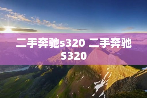 二手奔驰s320 二手奔驰S320