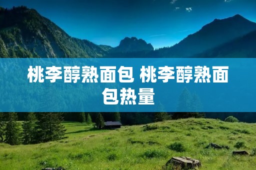 桃李醇熟面包 桃李醇熟面包热量