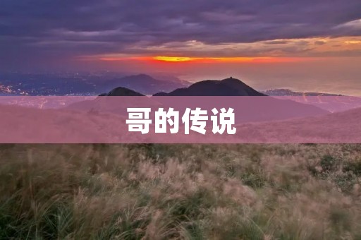 哥的传说:一个真实而神秘的故事 哥的传说:一个真实而神秘的故事