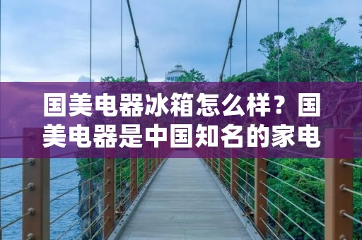 国美电器冰箱怎么样？国美电器是中国知名的家电品牌，其生产的冰箱在市场上备受消费者的喜爱。在这篇文章中，我们将会详细探讨国美电器冰箱的优缺点，帮助您更好地了解这款产品。