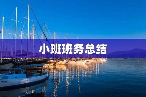 小班班务总结：如何实现有效的班级管理